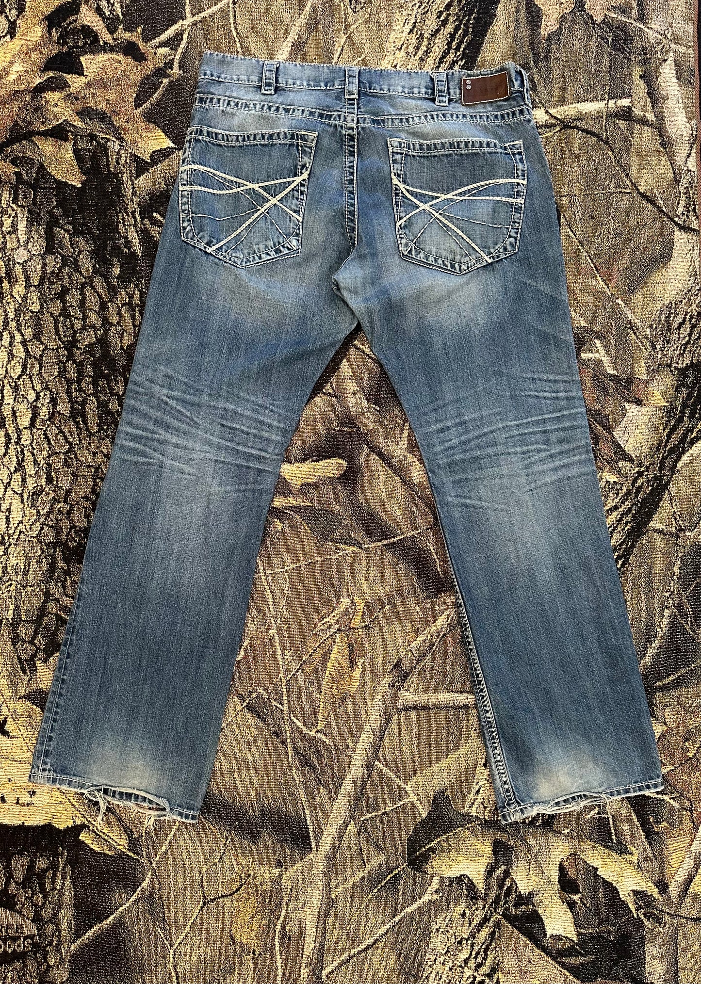 Y2k Silver Baggy flared denim jeans
