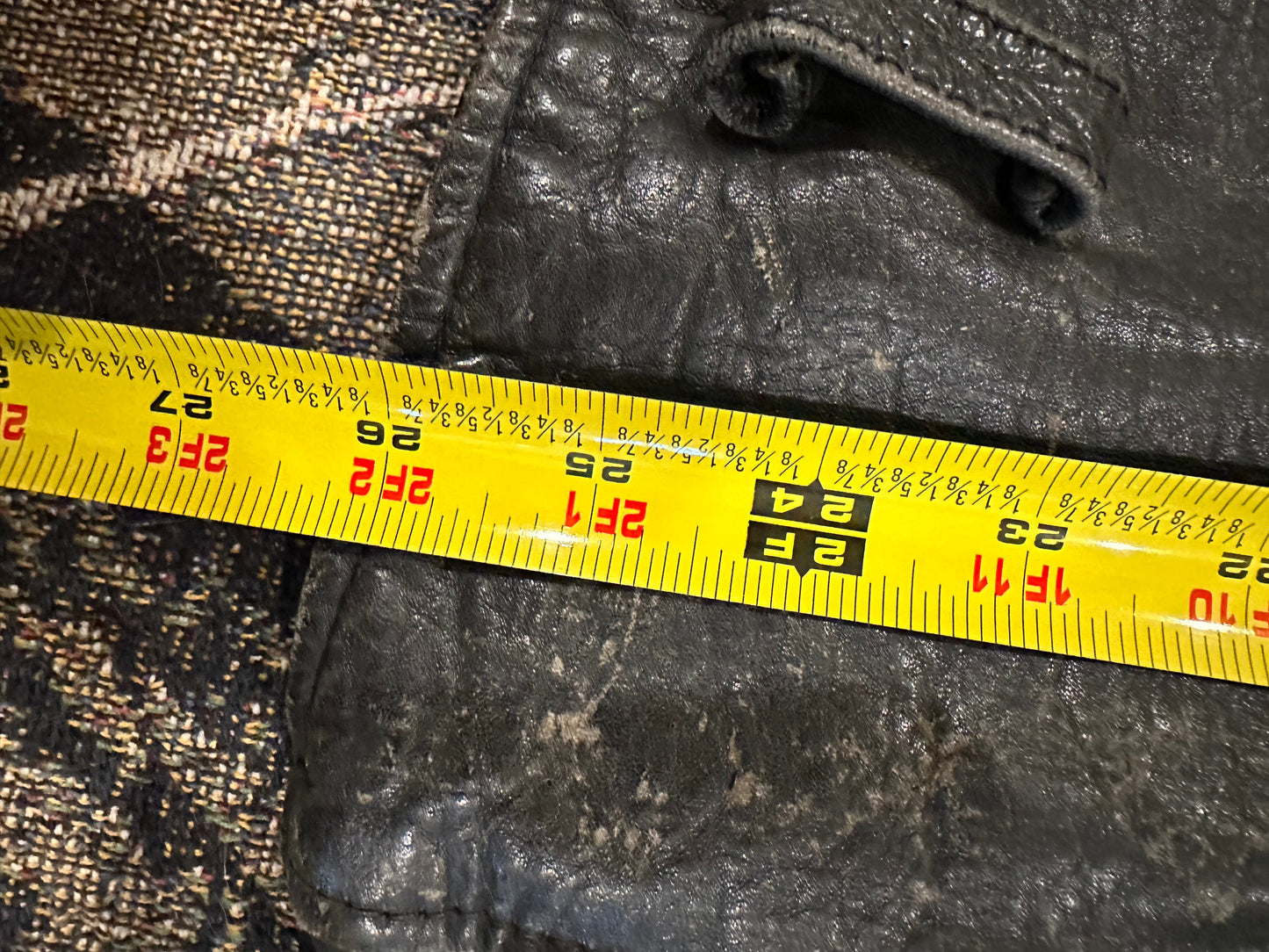 (L) Vintage excelled leather biker jacket