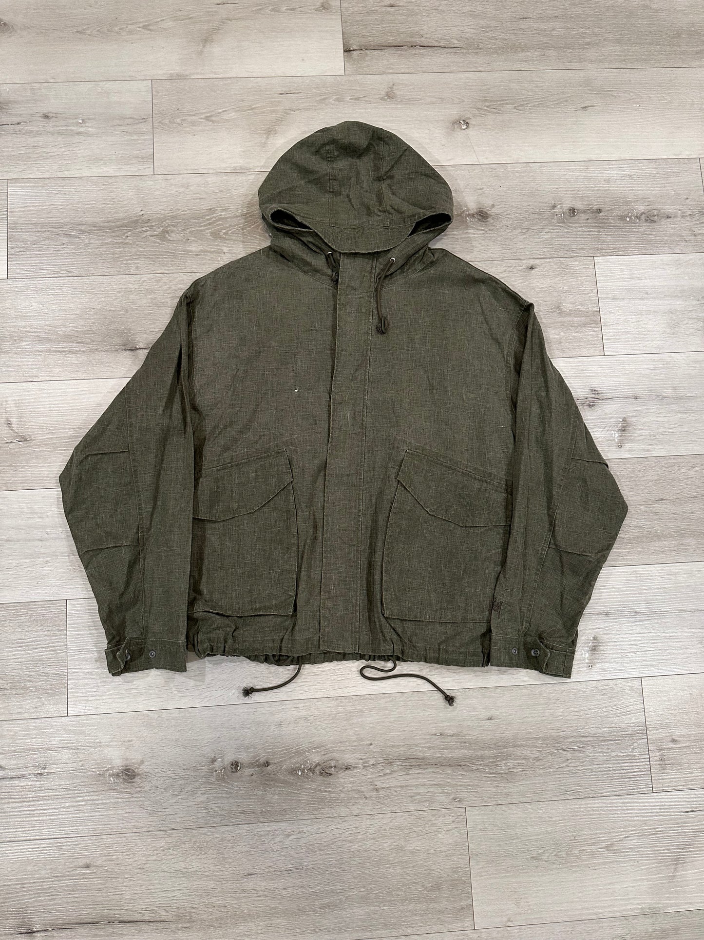 Stussy SHORT PARKA WAXED LINEN