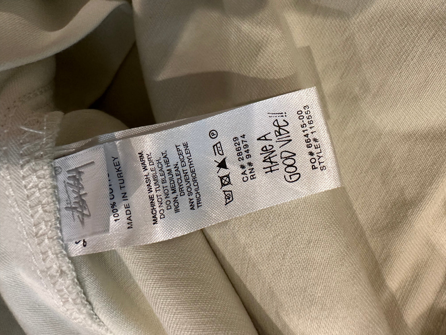 (M) Stussy brushed beach pants