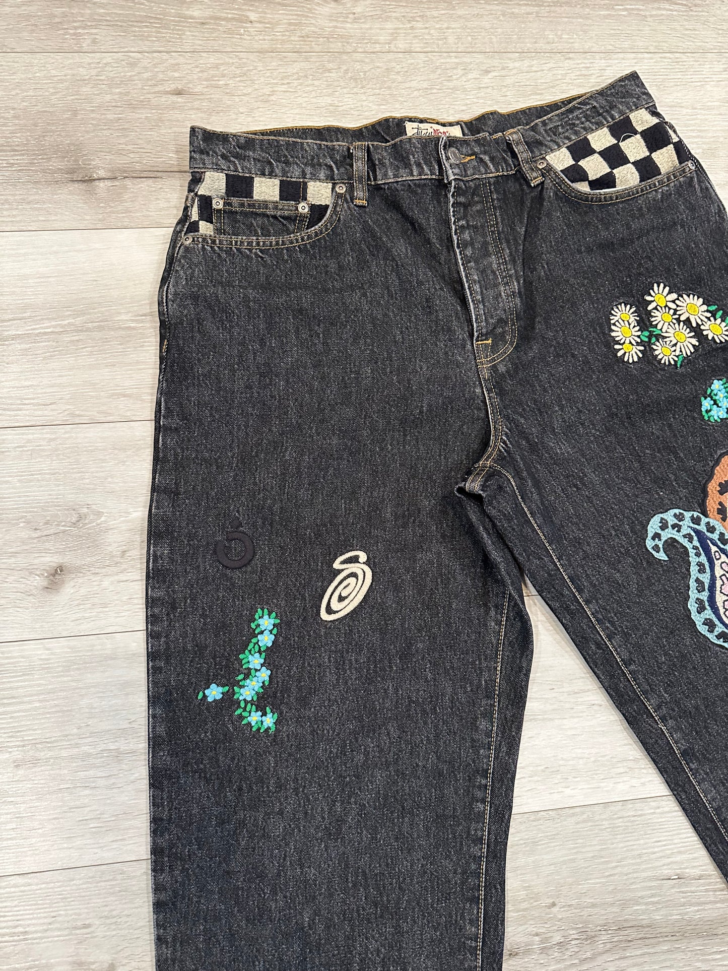 Stussy collab big ol jeans