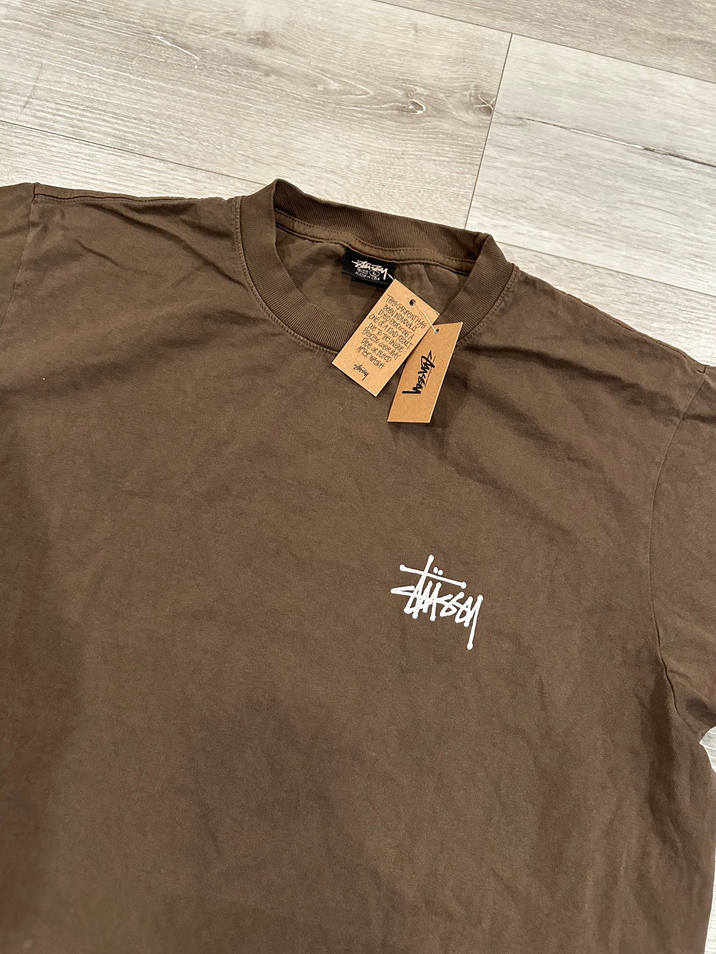 (L) STUSSY script SHIRT