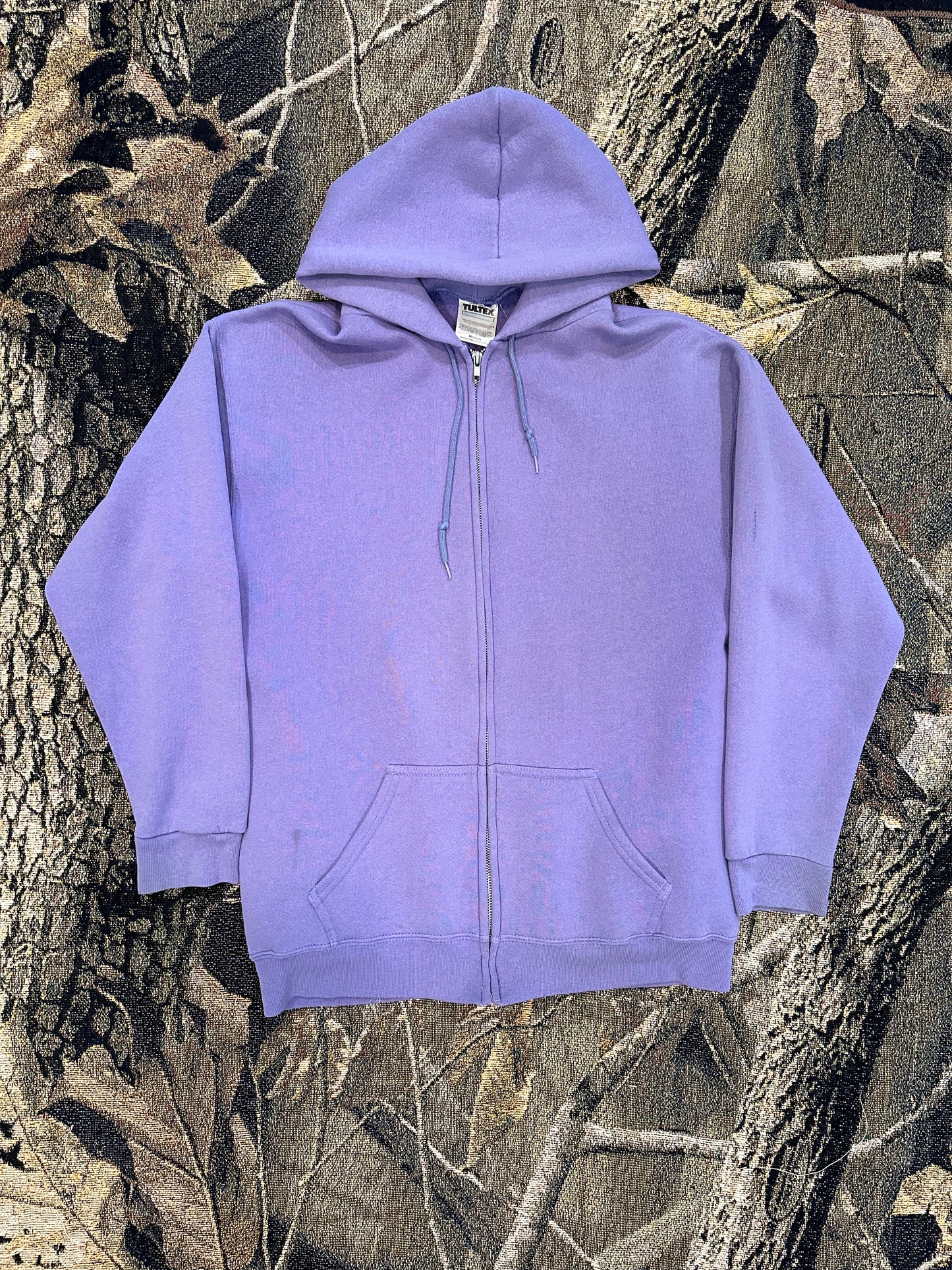 Vintage lavender tultex zip up hoodie 1990s