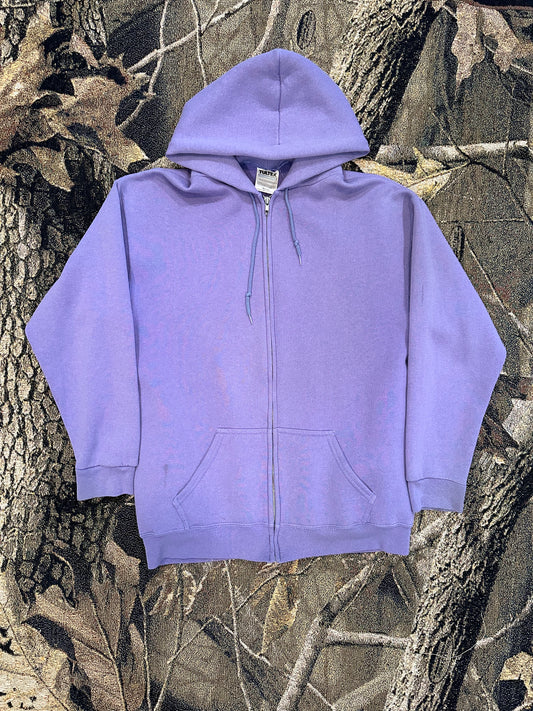 Vintage lavender tultex zip up hoodie 1990s