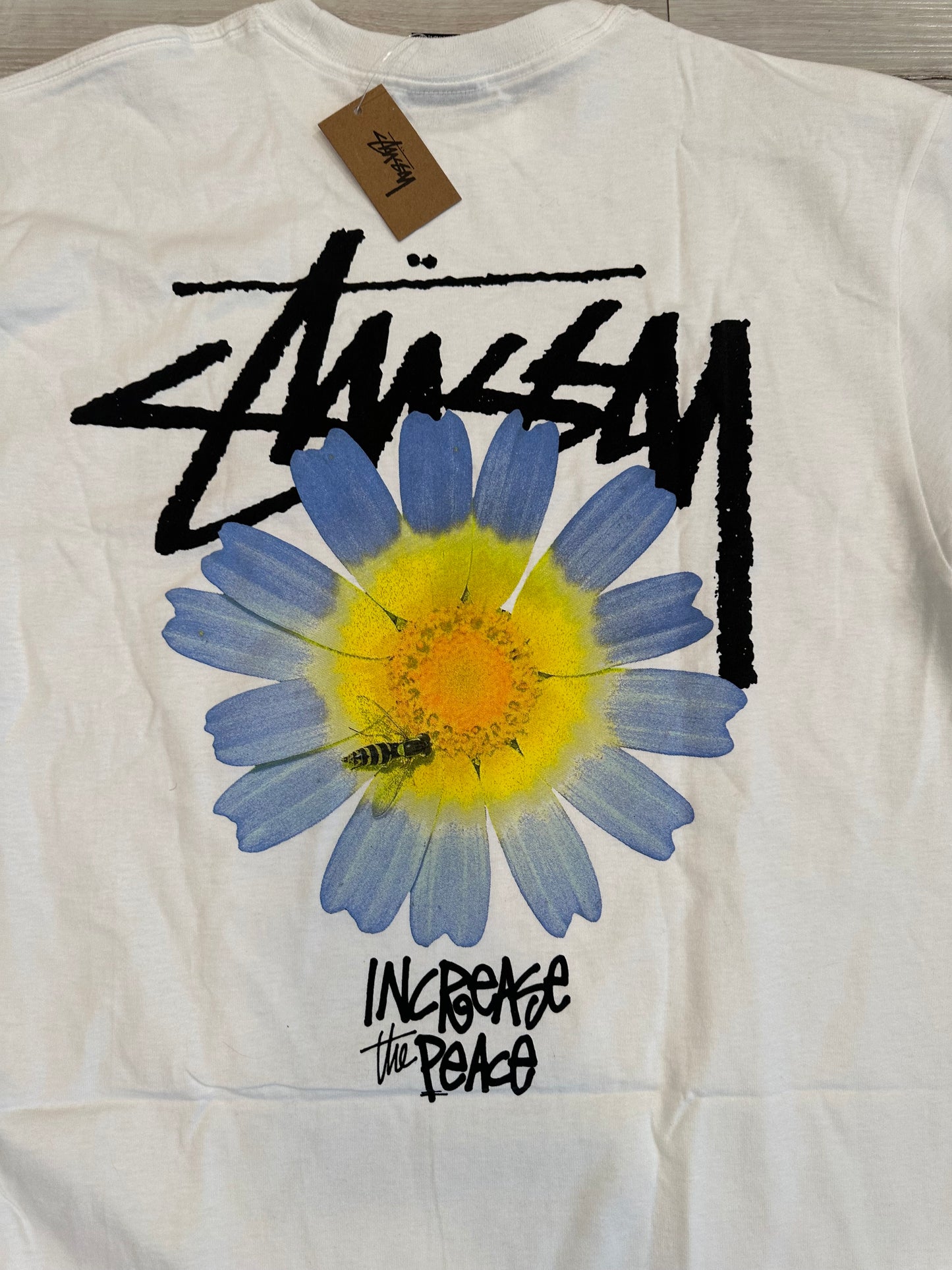 (L) STUSSY INCREASE PEACE SHIRT 22x30
