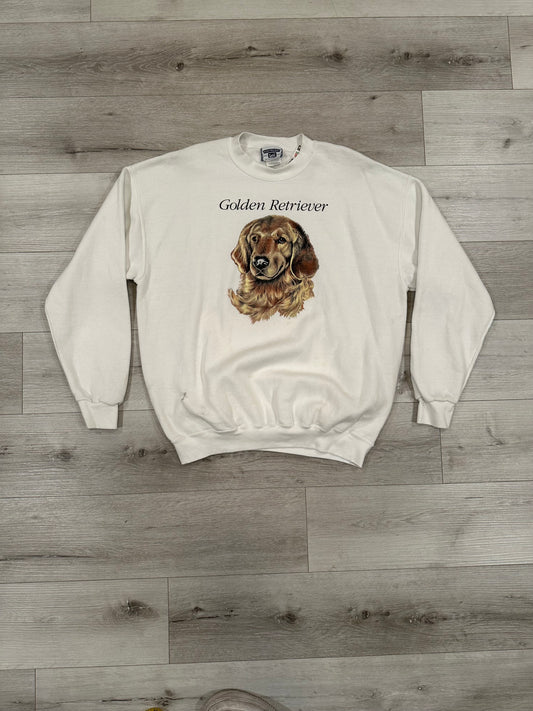 Vintage 90s golden retriever sweatshirt