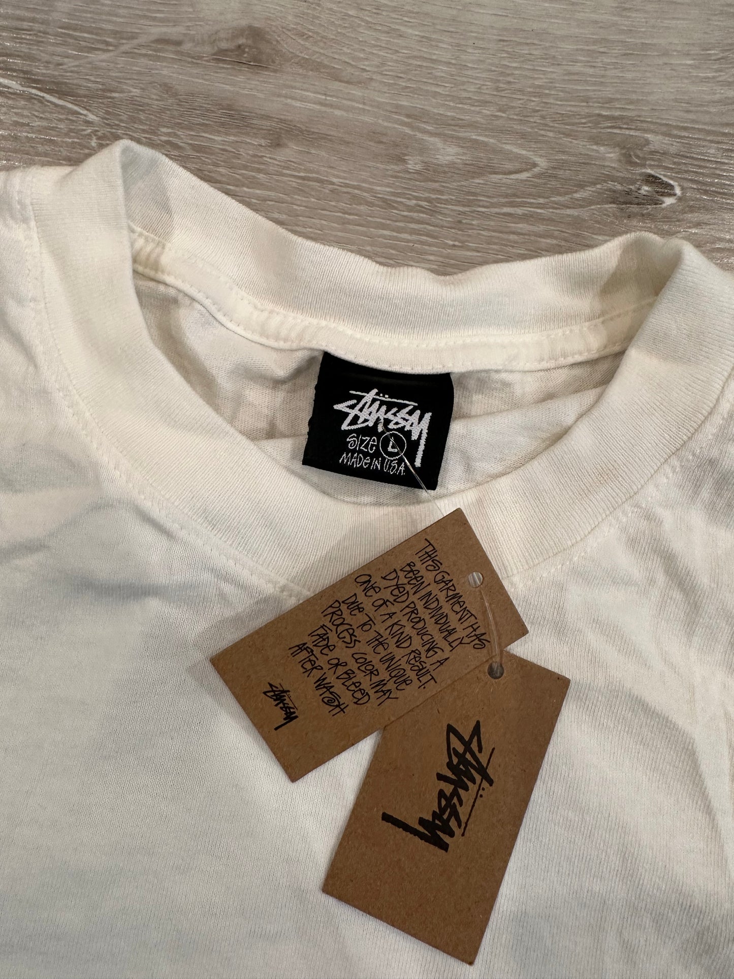 (L) STUSSY BIG LEAUGE SHIRT PUFF PRINT 23x29