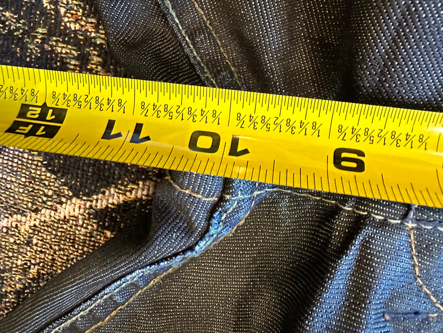 Y2k waxed Buffalo denim jeans