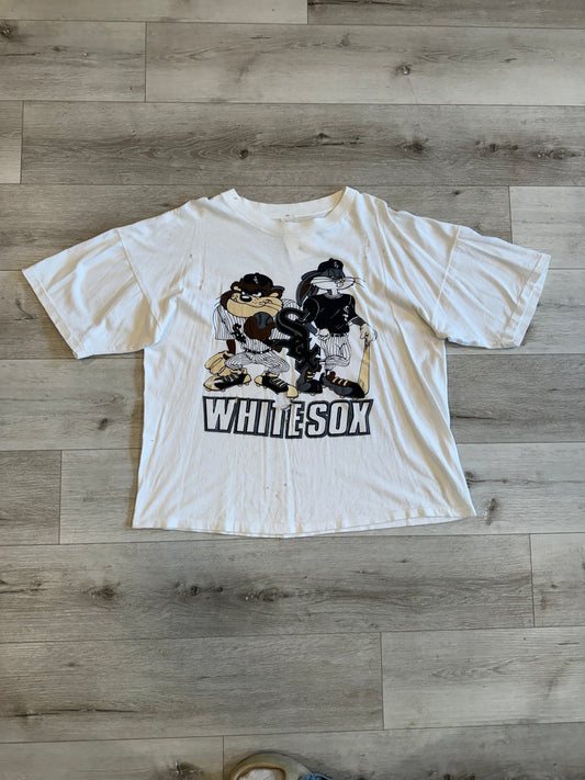 Vintage Looney Tunes Whites Socks Baseball tee