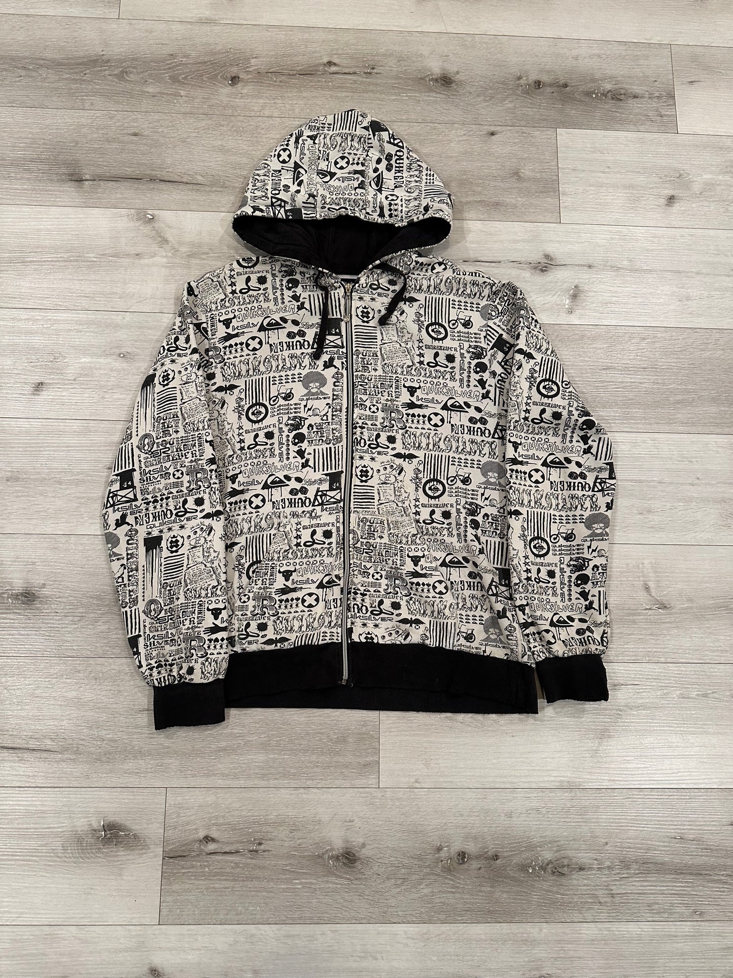 y2k quick silver zip up hoodie