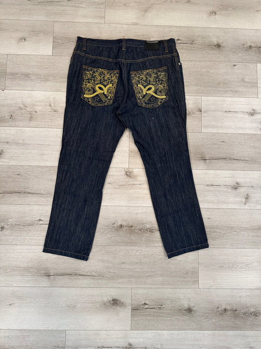 Y2k roca wear jeans raw denim