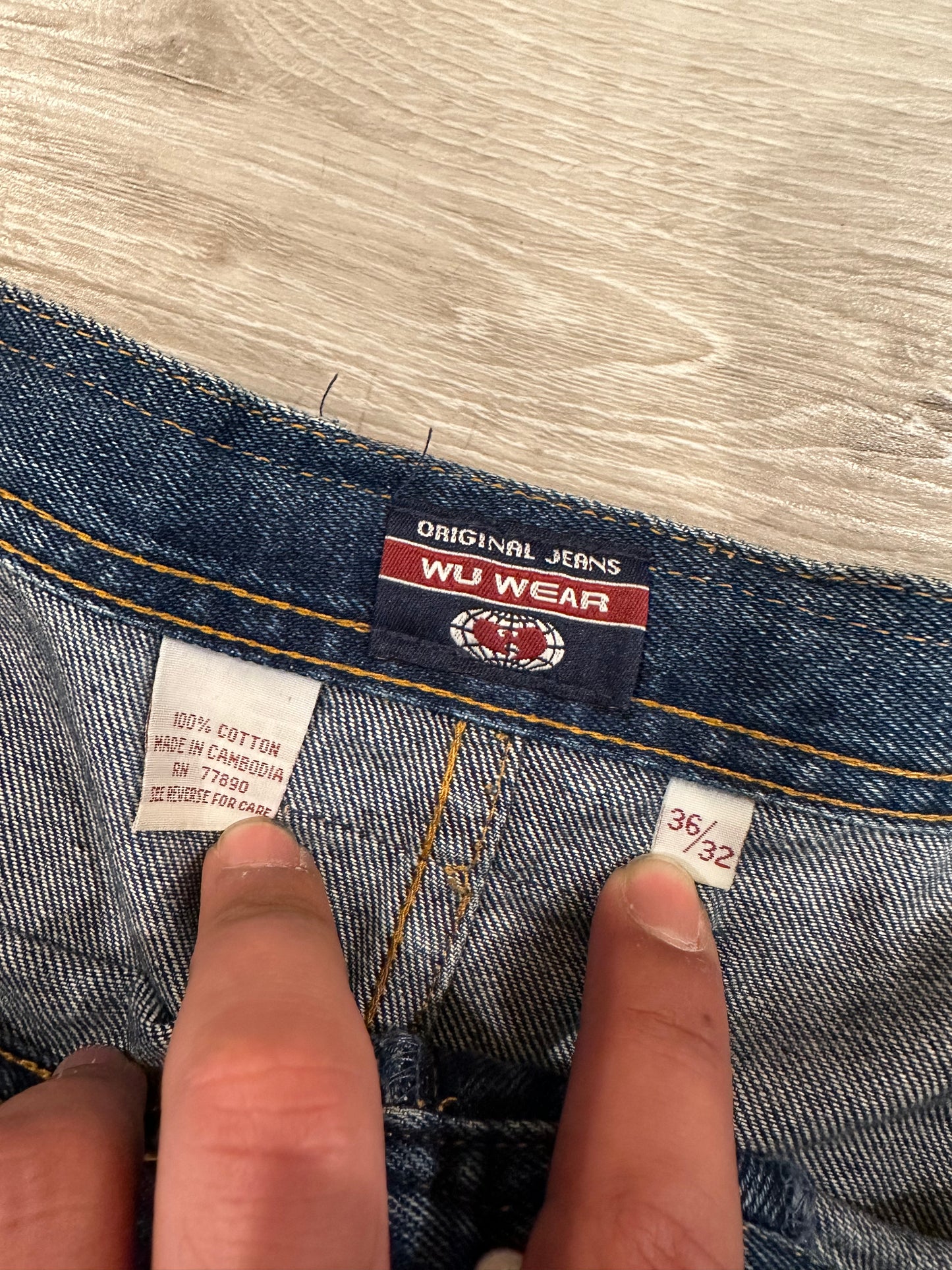 Rare wu wear jeans wutang clan brand 36x28