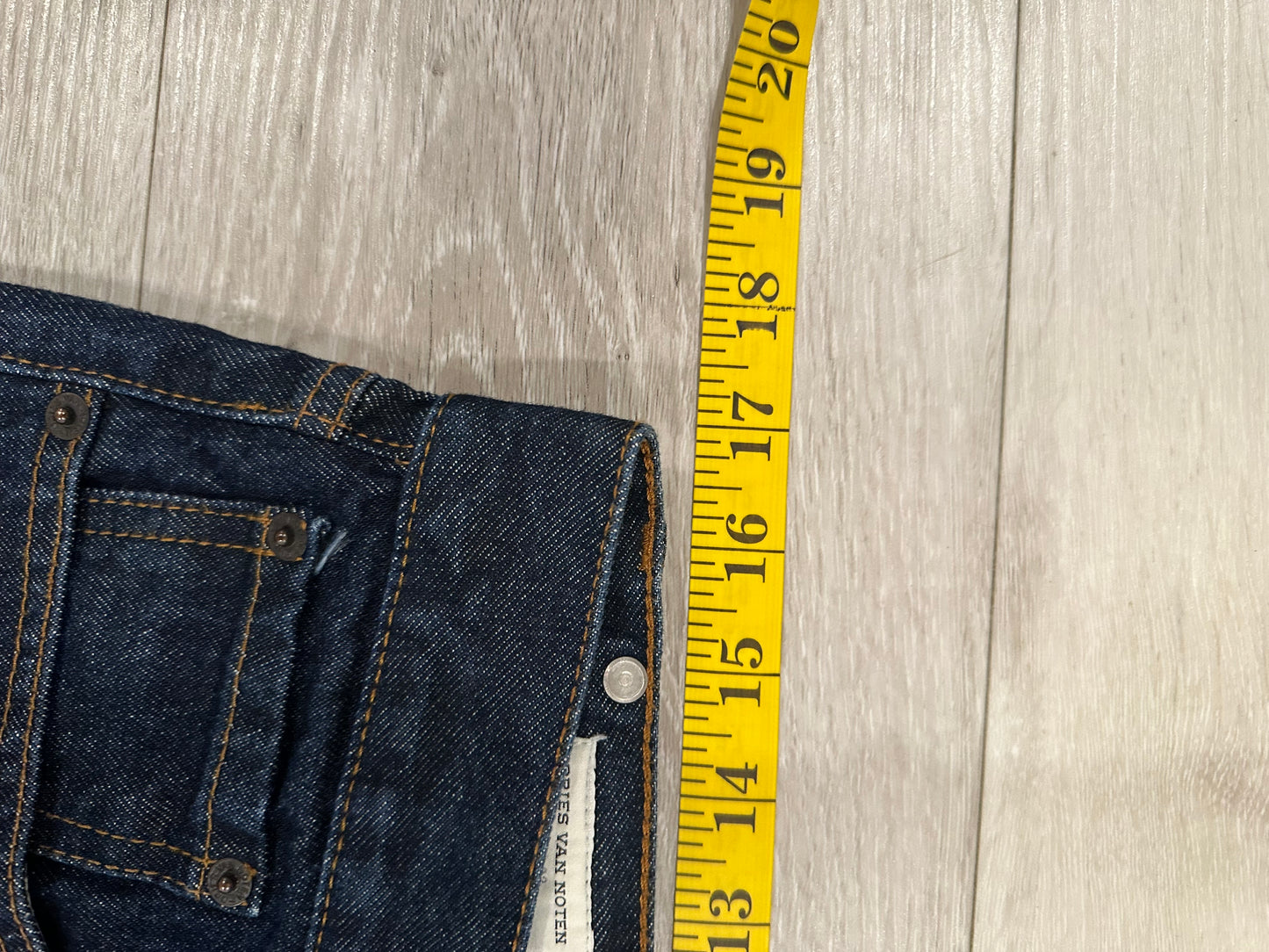 Dries van noten jeans raw denim