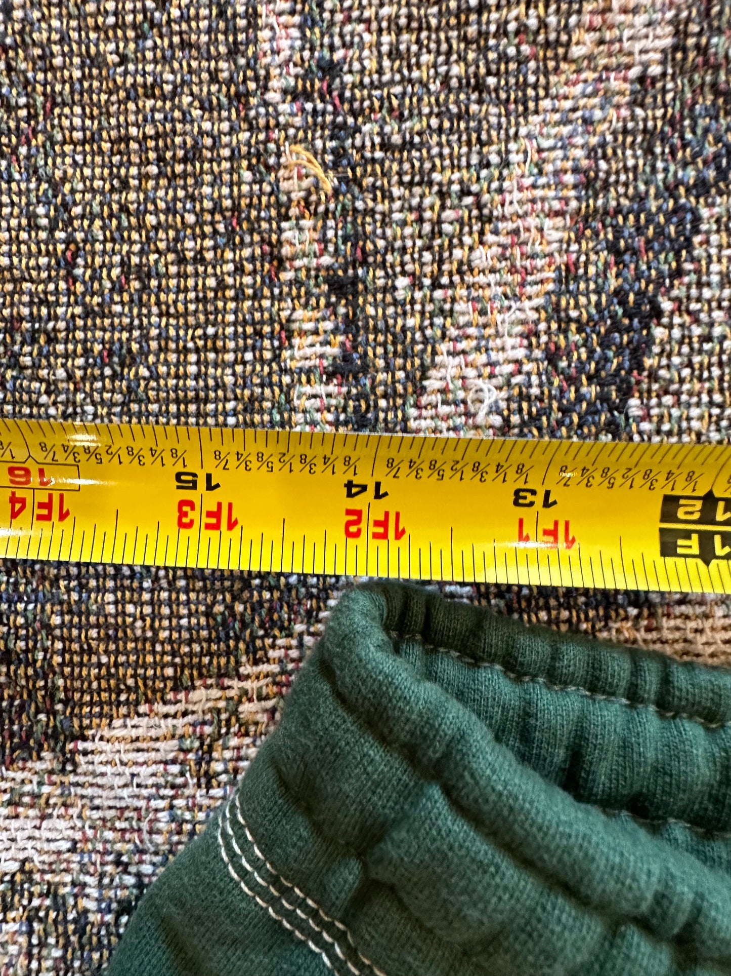 Stussy contrast stitch label pants