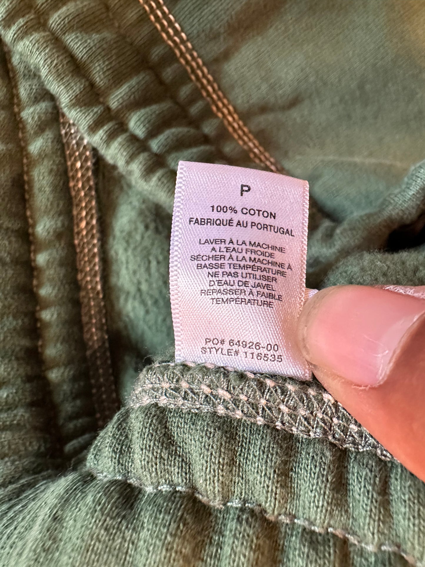 Stussy contrast stitch label pants