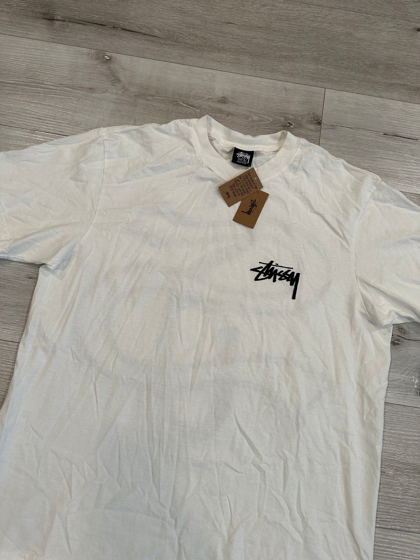 (L) STUSSY BIG LEAUGE SHIRT PUFF PRINT 23x29