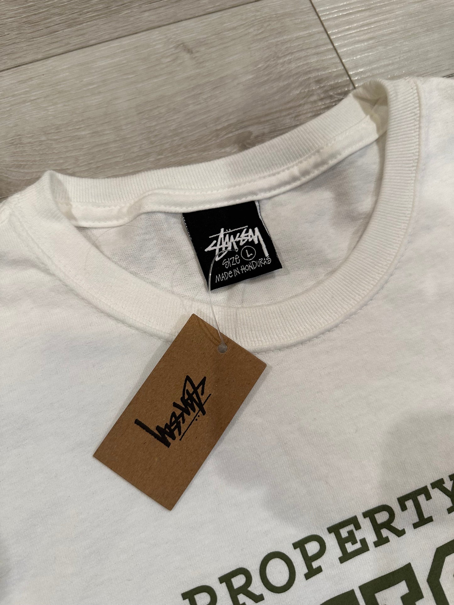 (L) STUSSY college SHIRT