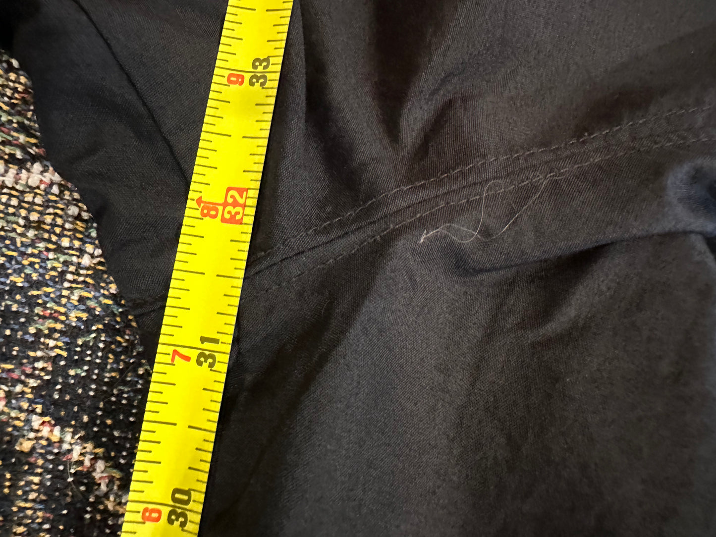 Baggy black nylon pants