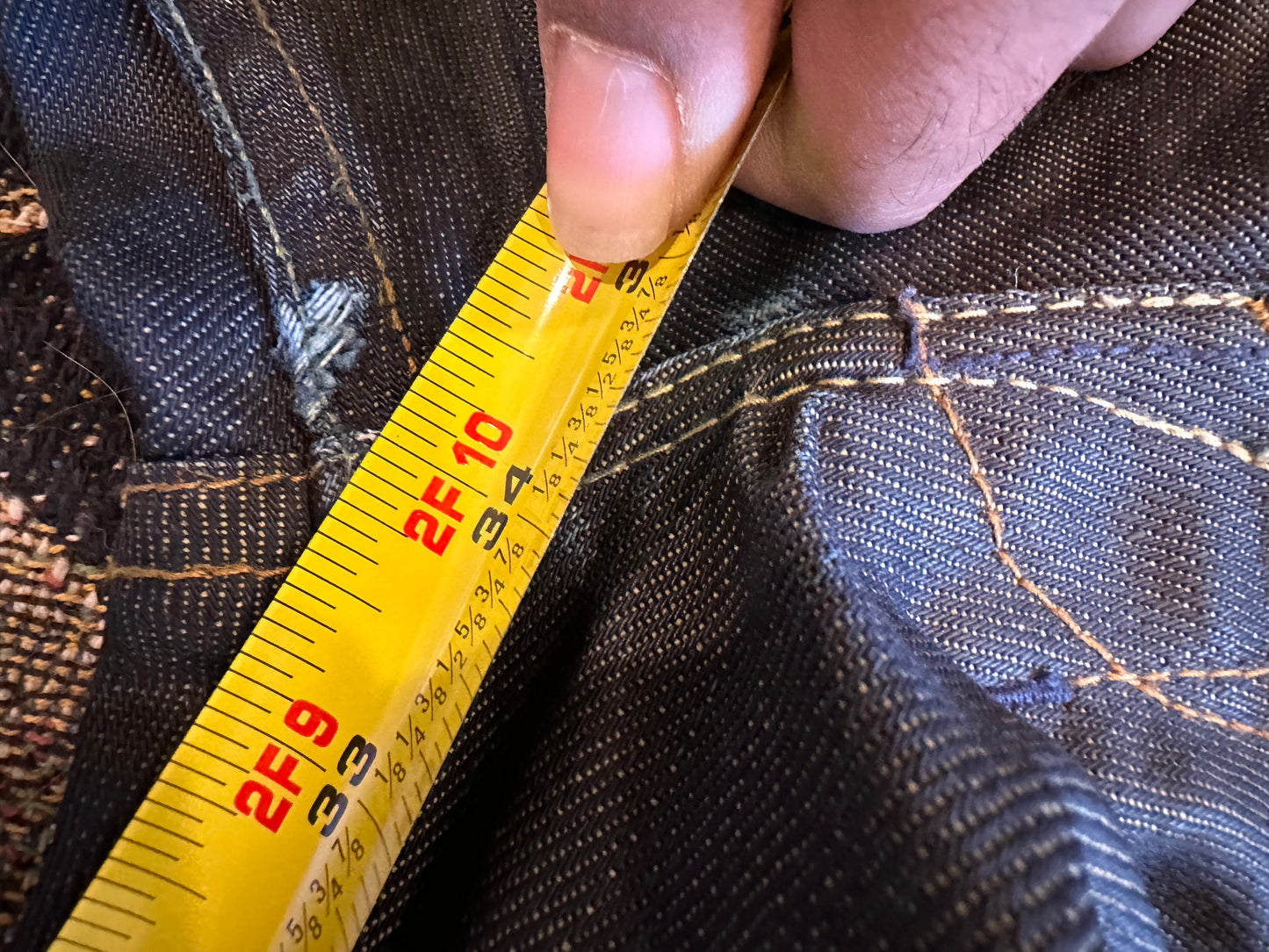 Y2k waxed Buffalo denim jeans