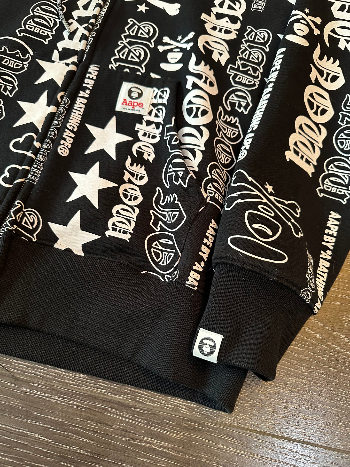 Y2k bape/aape zip up hoodie