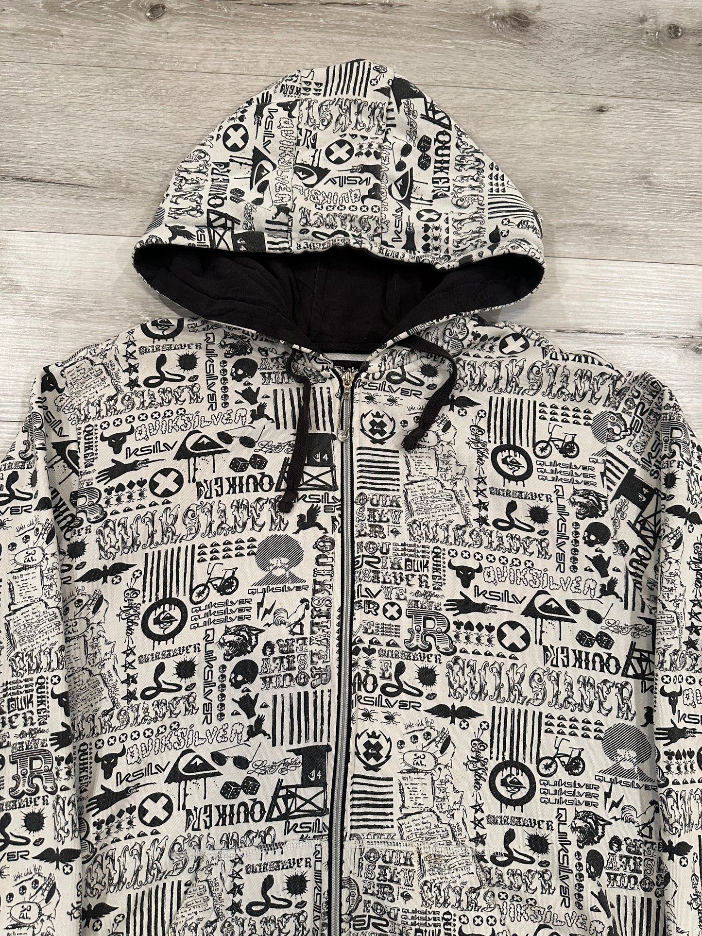 y2k quick silver zip up hoodie