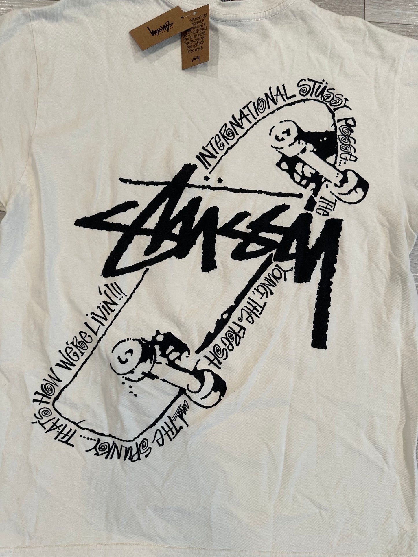 (M) STUSSY SKATE POSSE SHIRT 21x27.5