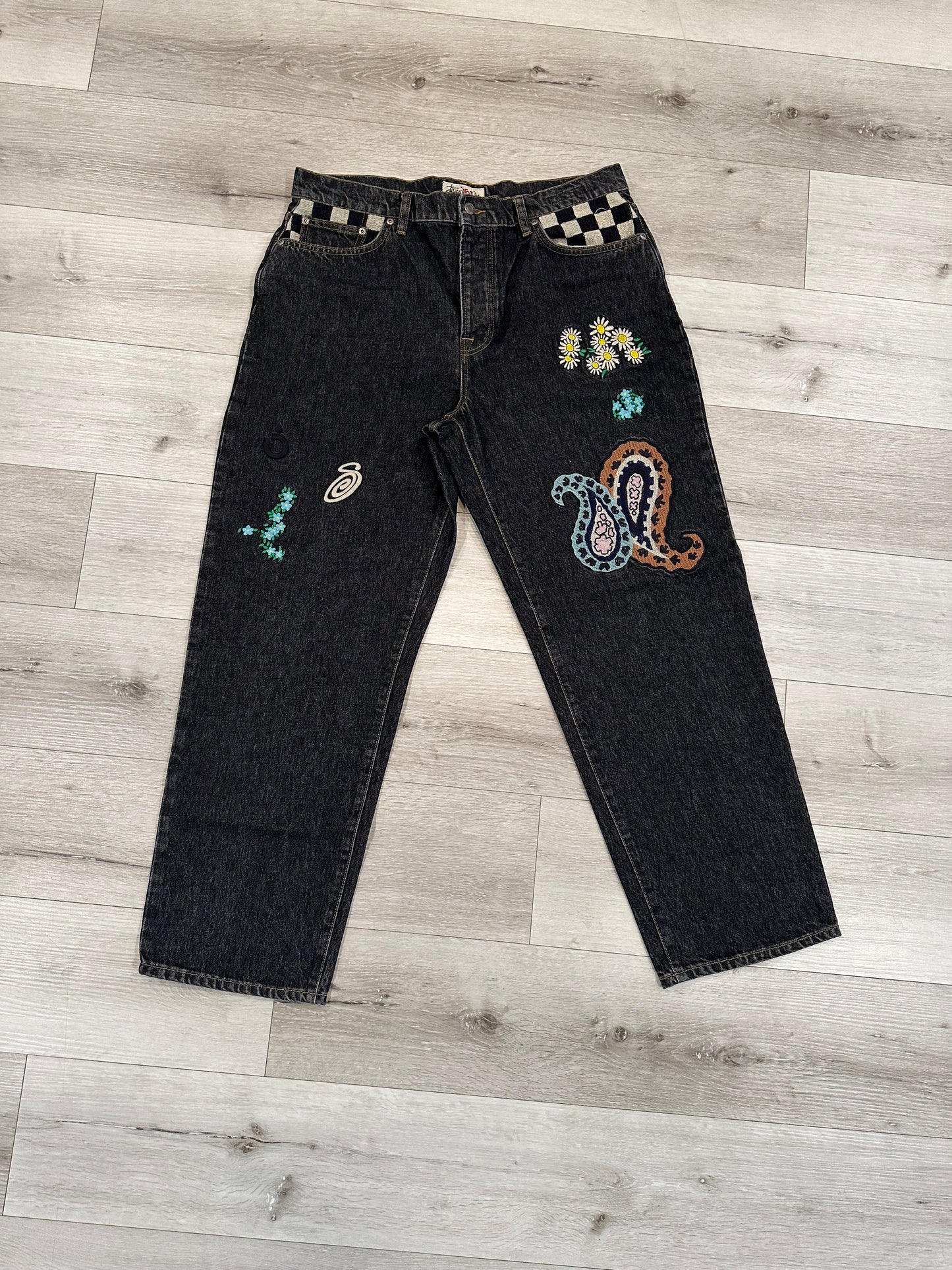Stussy collab big ol jeans