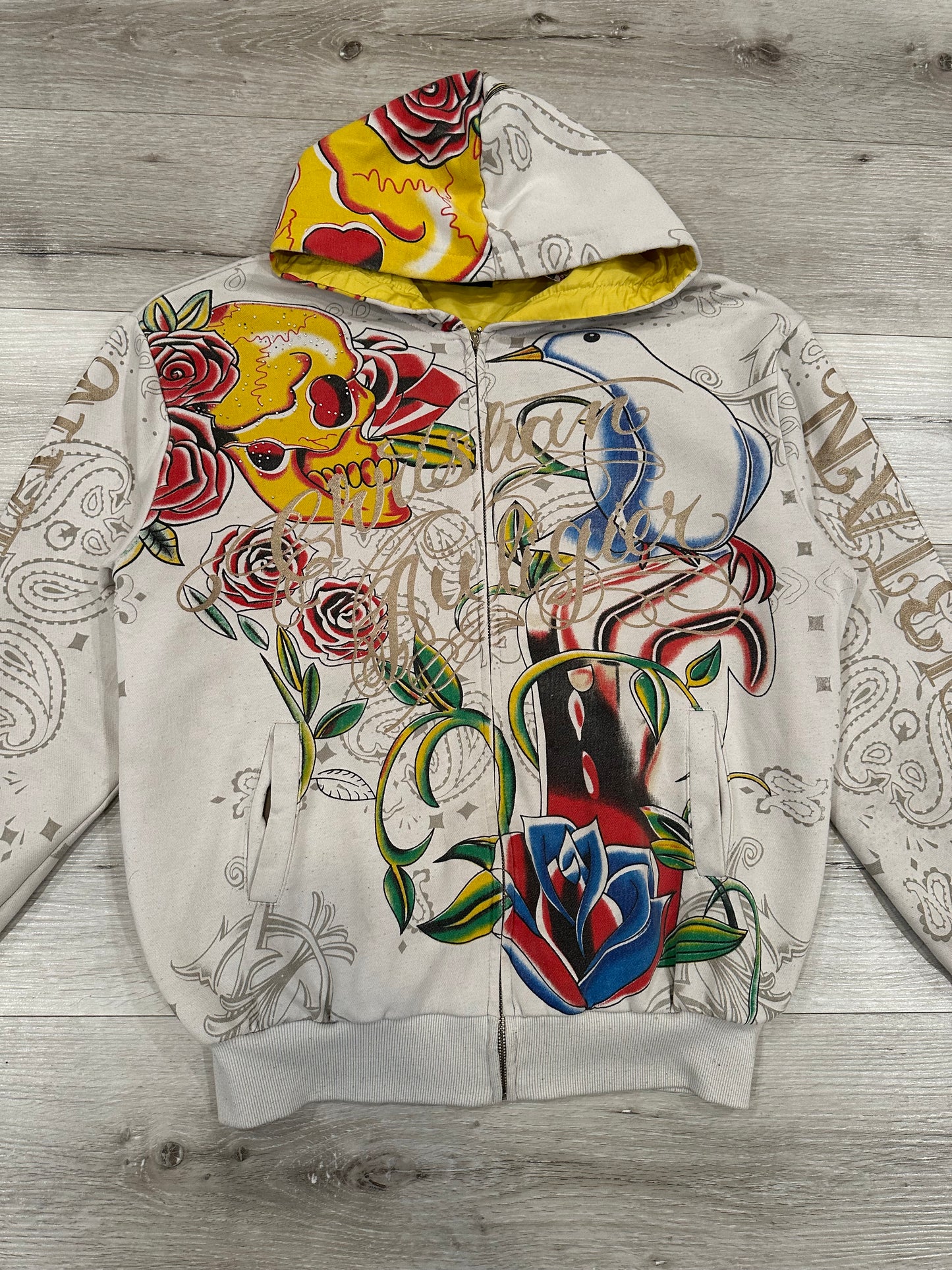 Christian audigier ed hardy zip up hoodie
