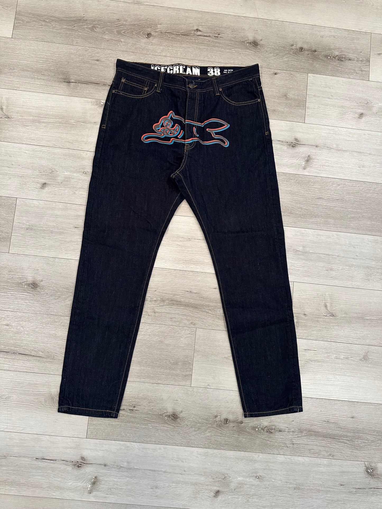 Billionaire boys club ice cream running dog jeans