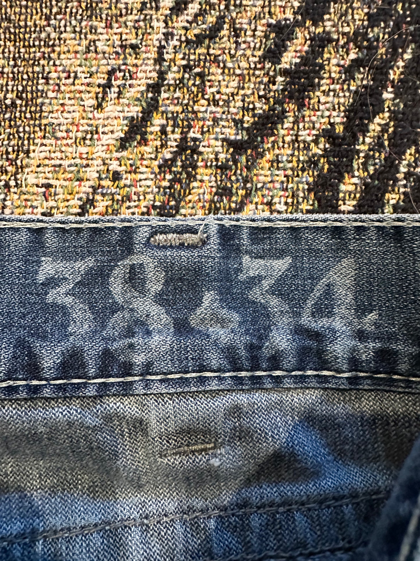 Y2k Silver Baggy flared denim jeans