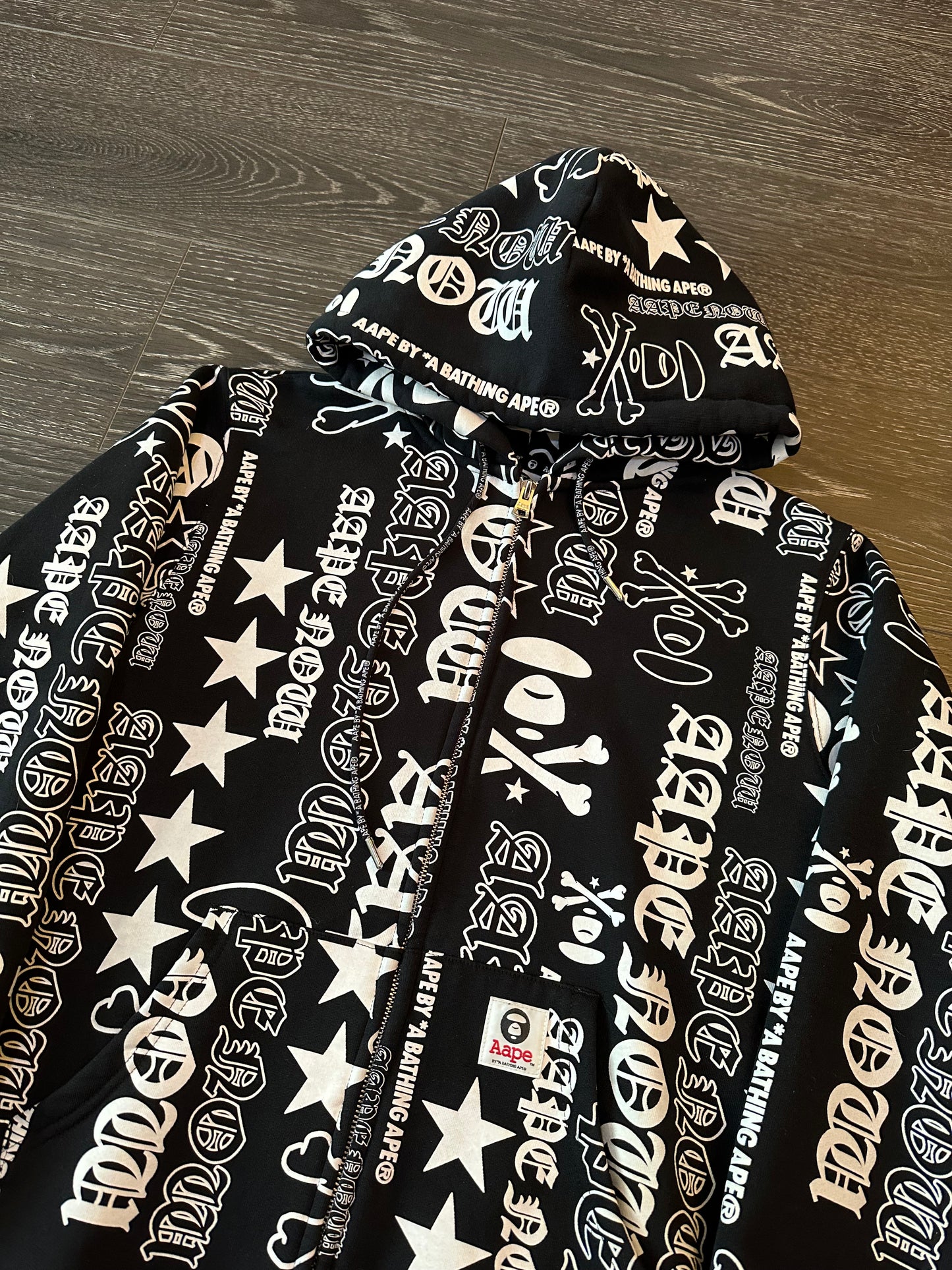 Y2k bape/aape zip up hoodie