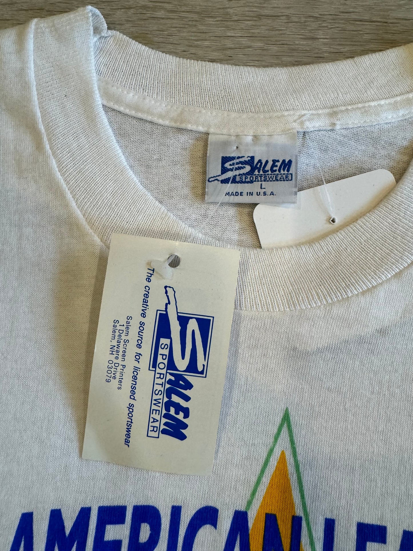 1989 Oakland As baseball tee deadstock with tags