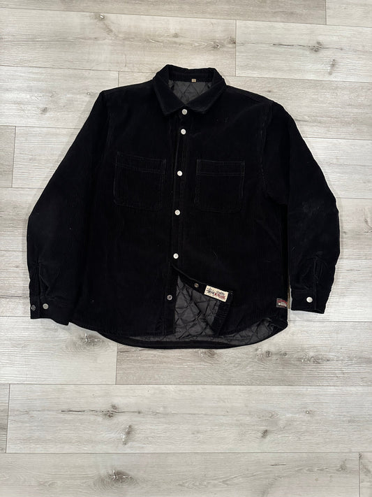 (L) Stussy Cord Quilted Overshirt