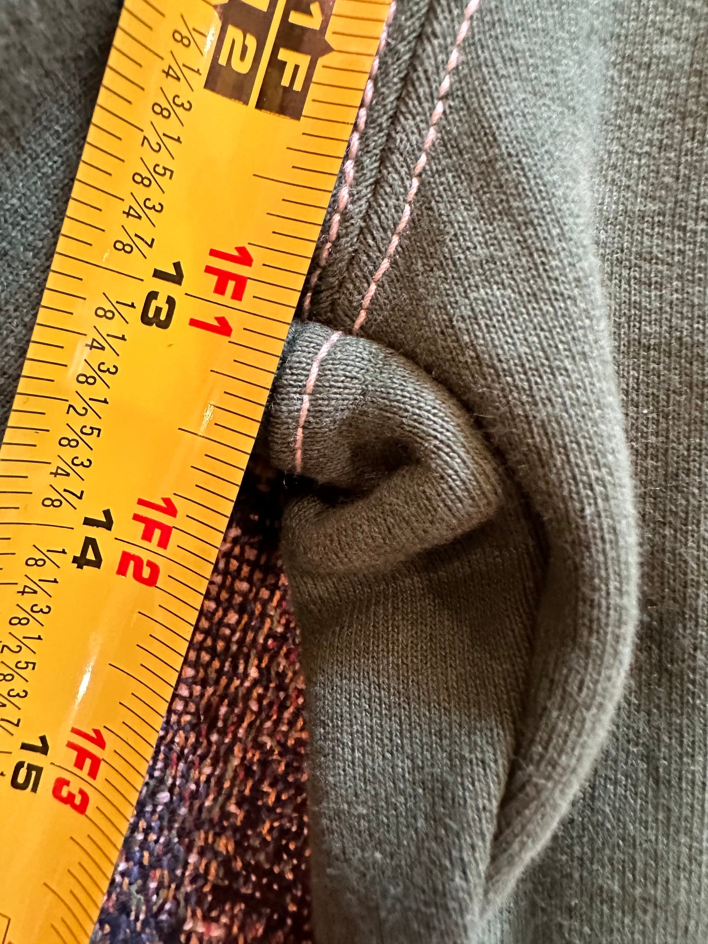 Stussy contrast stitch label pants