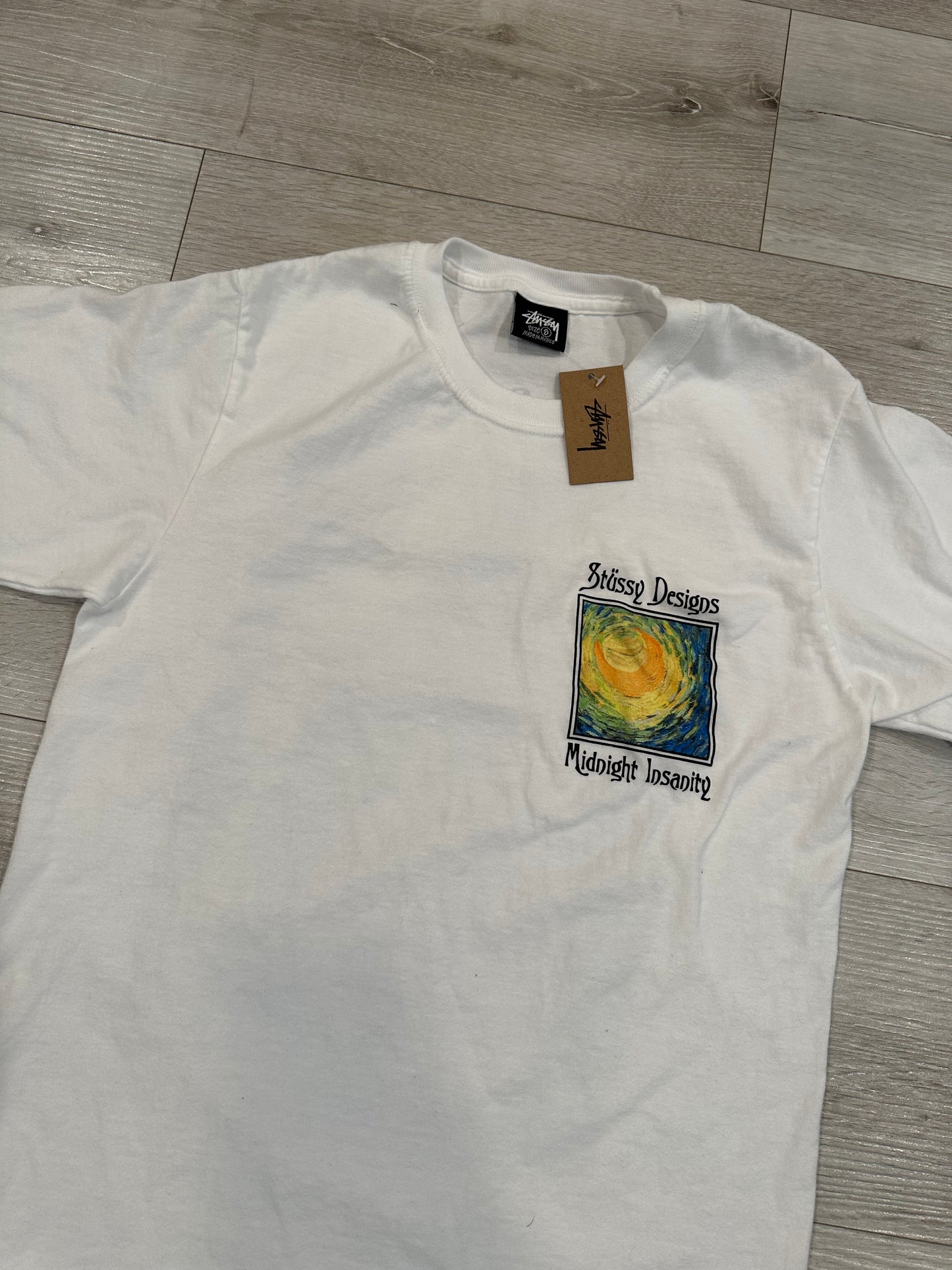 (S) STUSSY MIDNIGHT INSANITY SHIRT 18x27