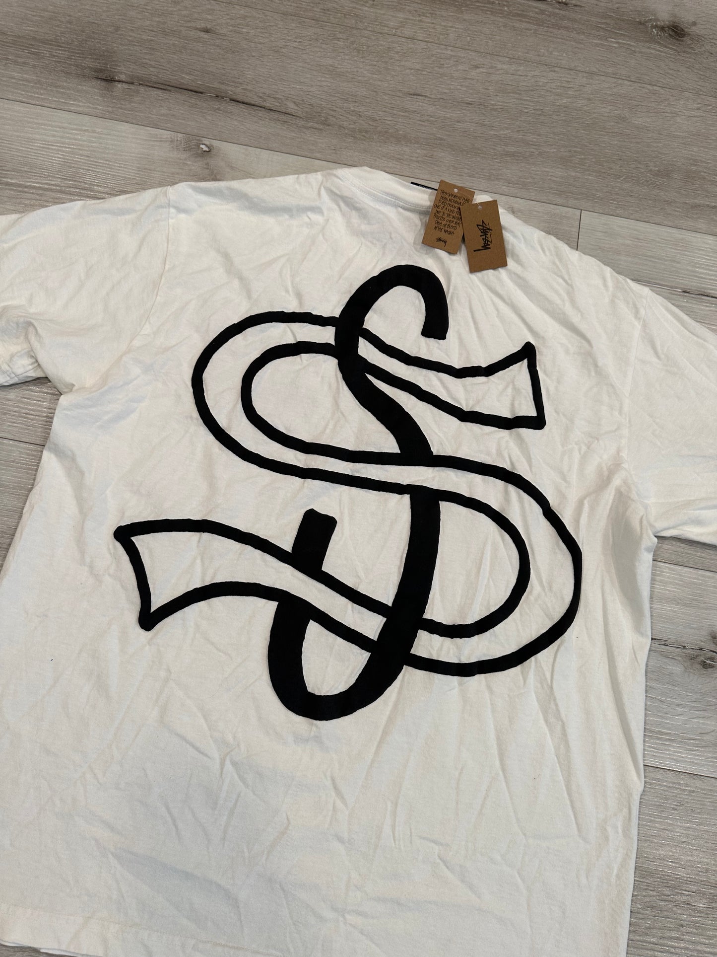 (L) STUSSY BIG LEAUGE SHIRT PUFF PRINT 23x29