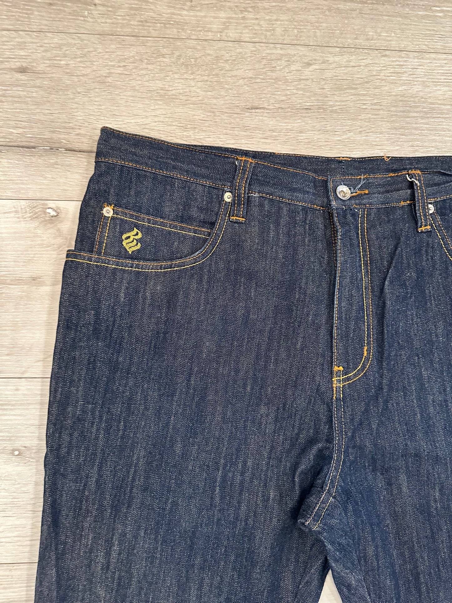 Y2k roca wear jeans raw denim