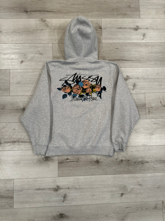 (M) STUSSY ITP ROSES HOODIE 23x26.5