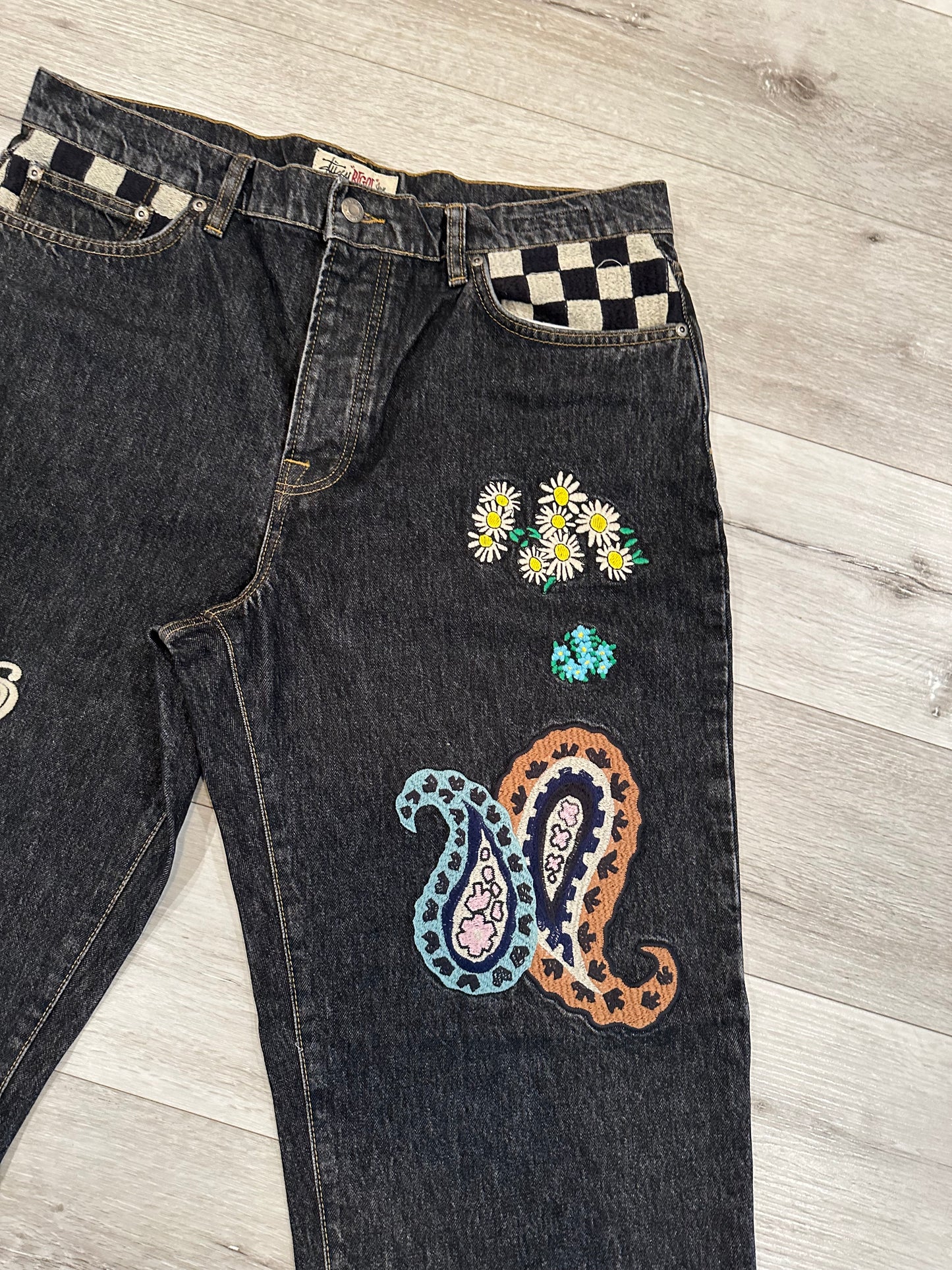 Stussy collab big ol jeans