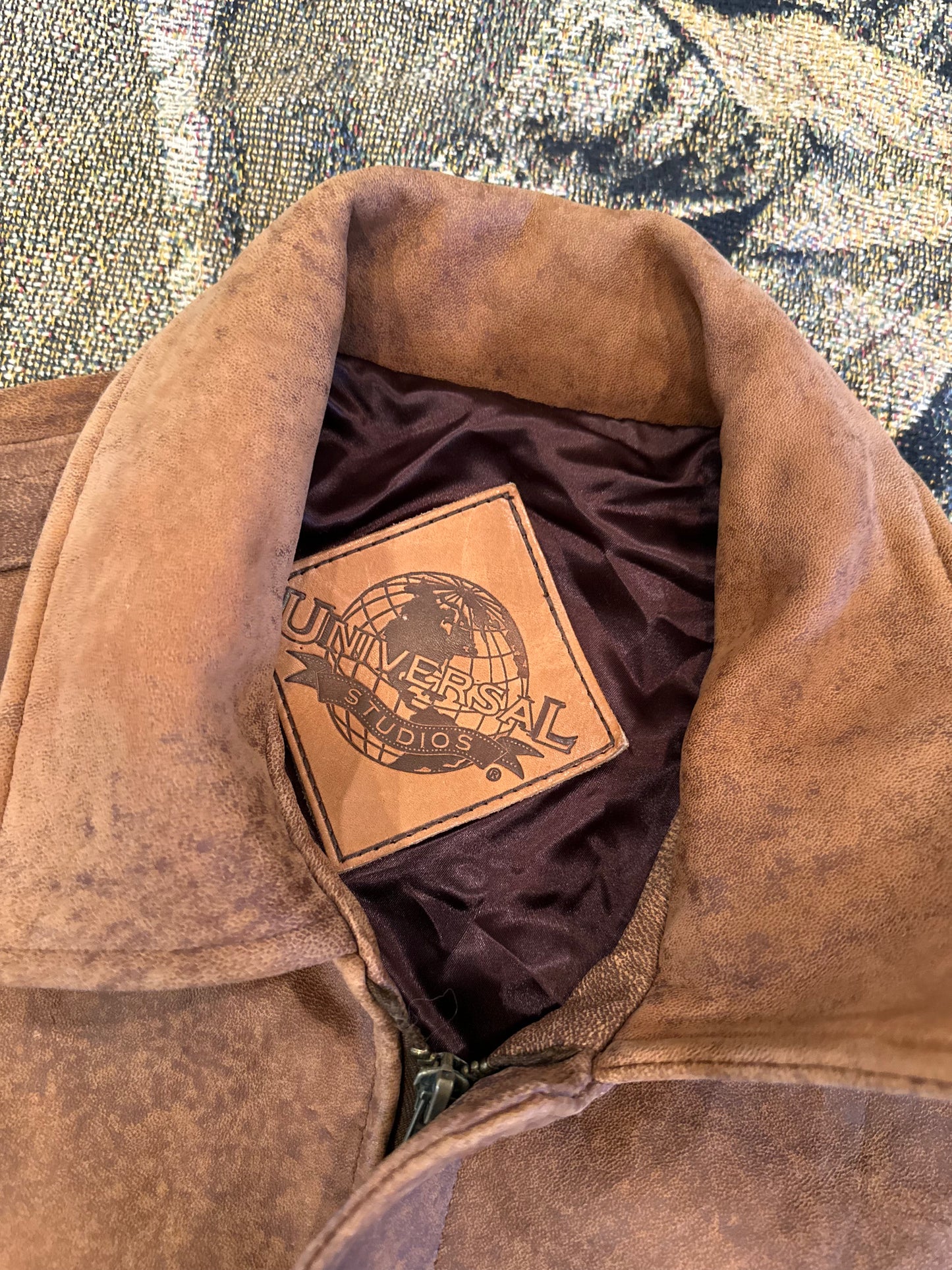 Universal studio leather jacket