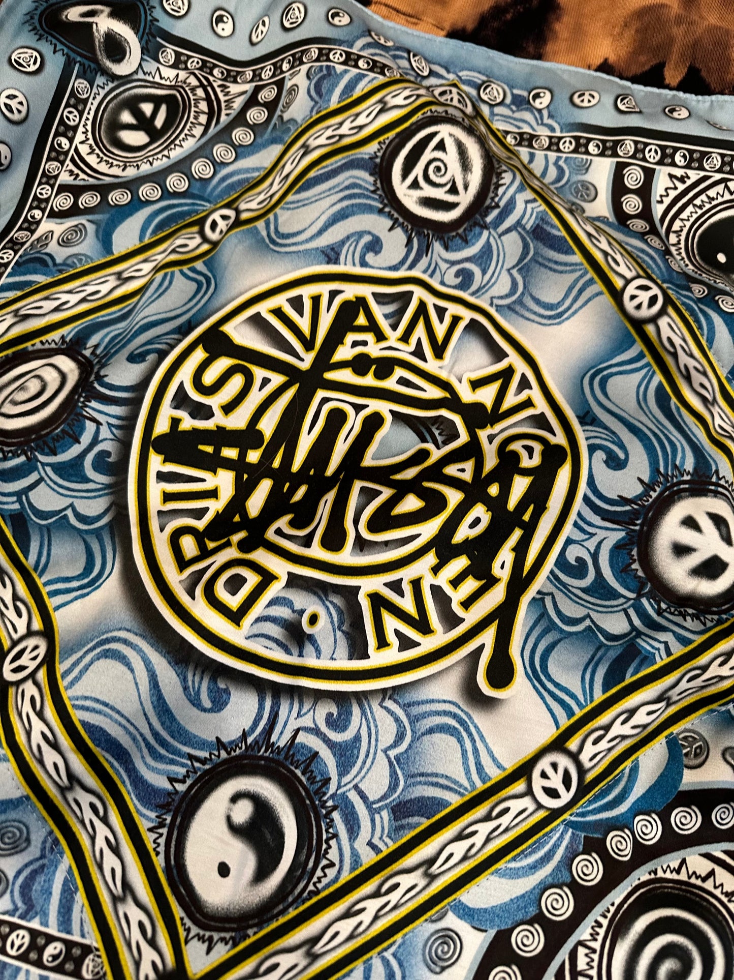 (L) Stussy X Dries Van Noten hoodie ($600-$700 online)