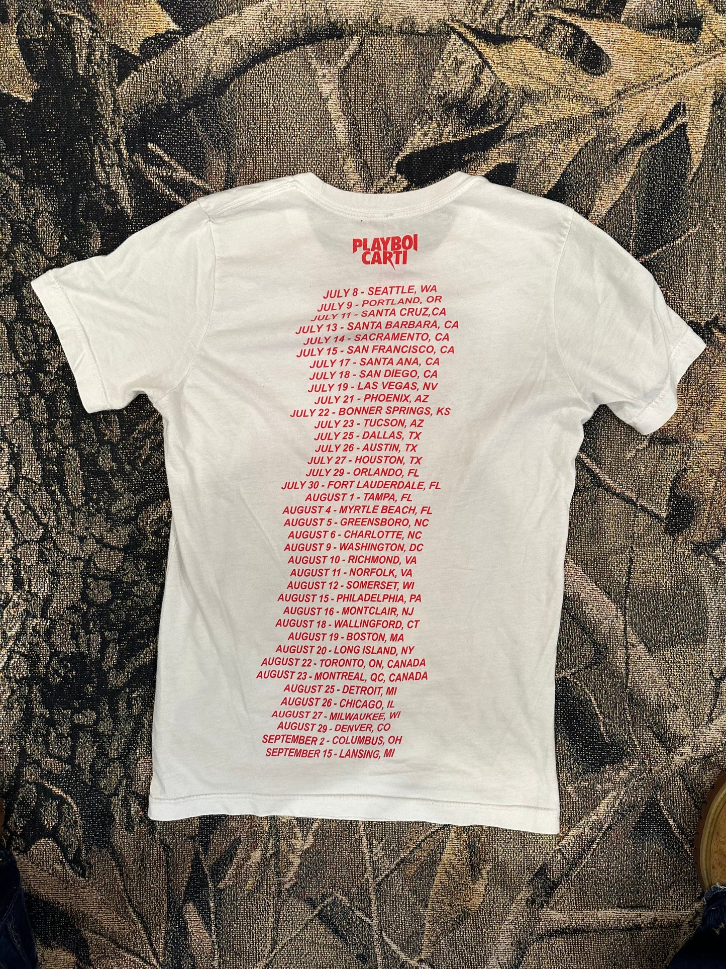 PLAYBOY CARTI TOUR SHIRT