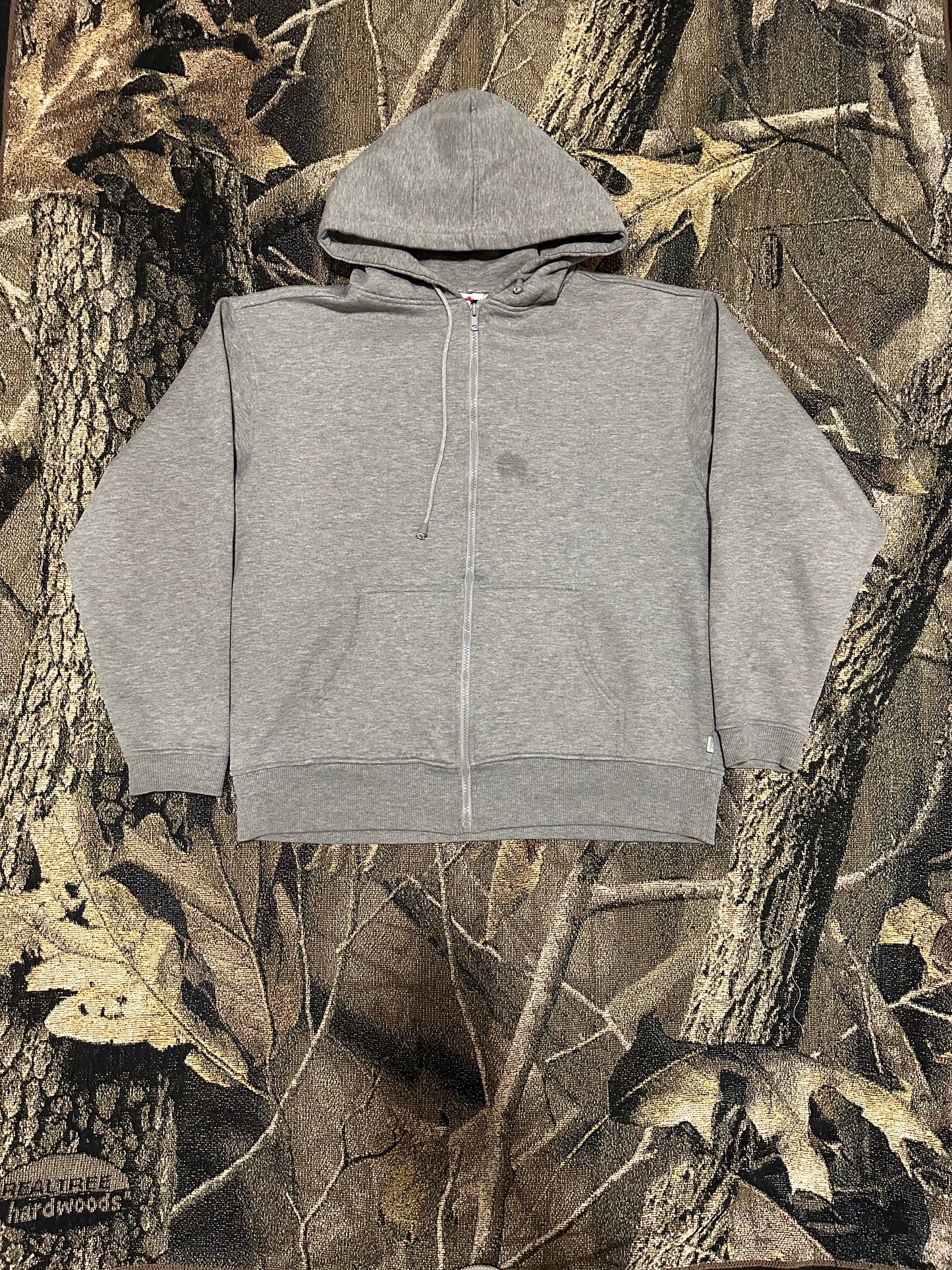 Grey zip up hoodie