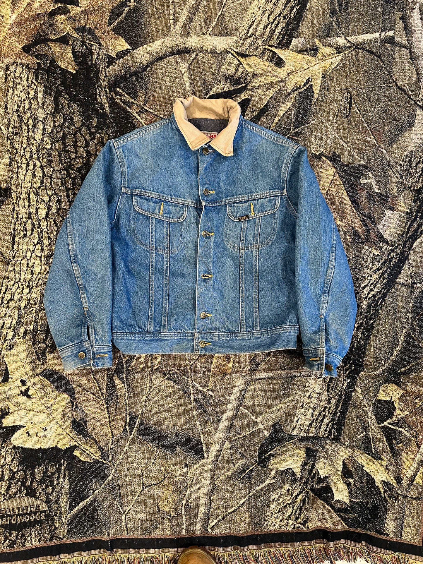 Vintage lees storm rider jean jacket