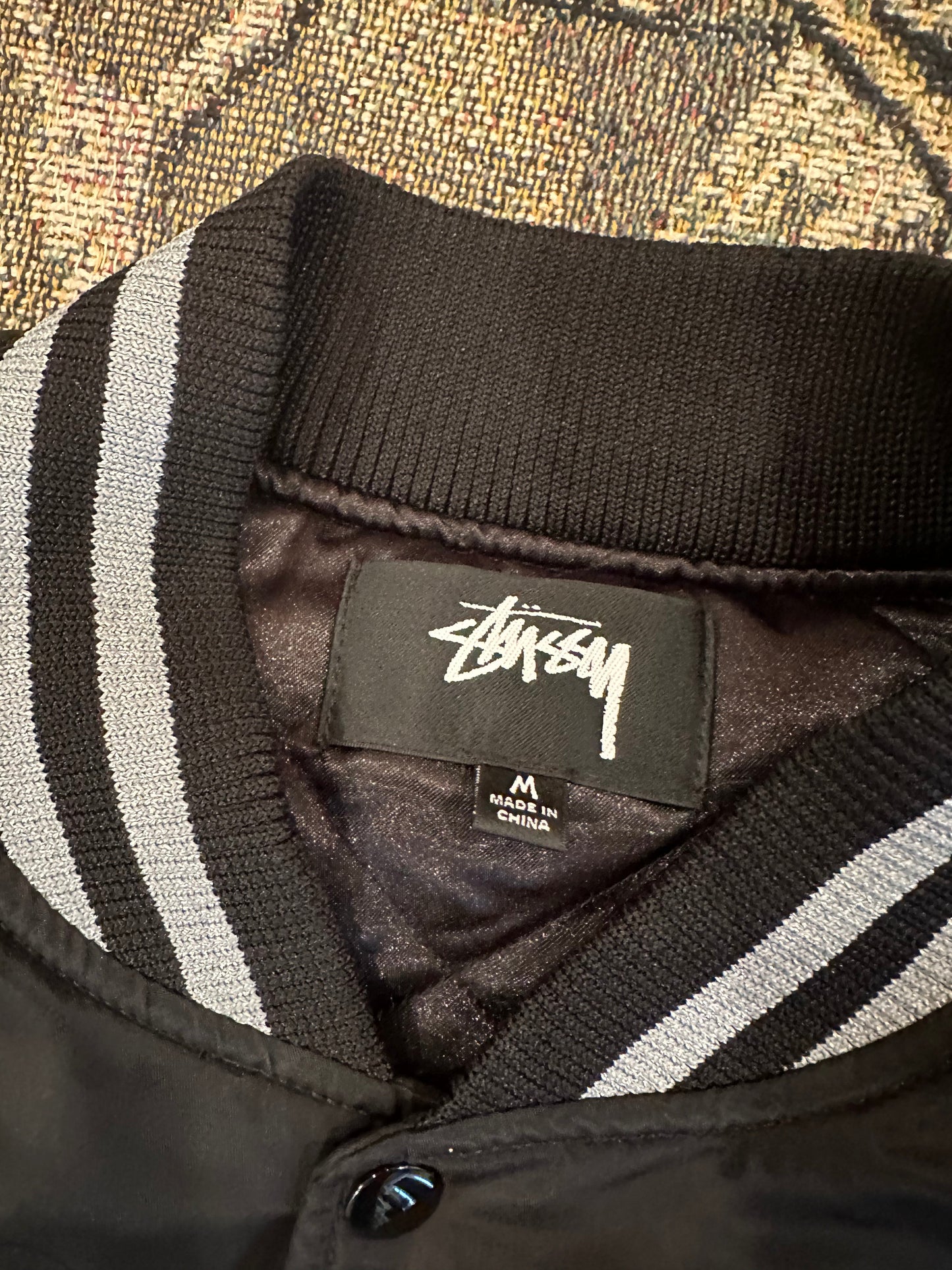 (M) Stussy sequins satin jacket