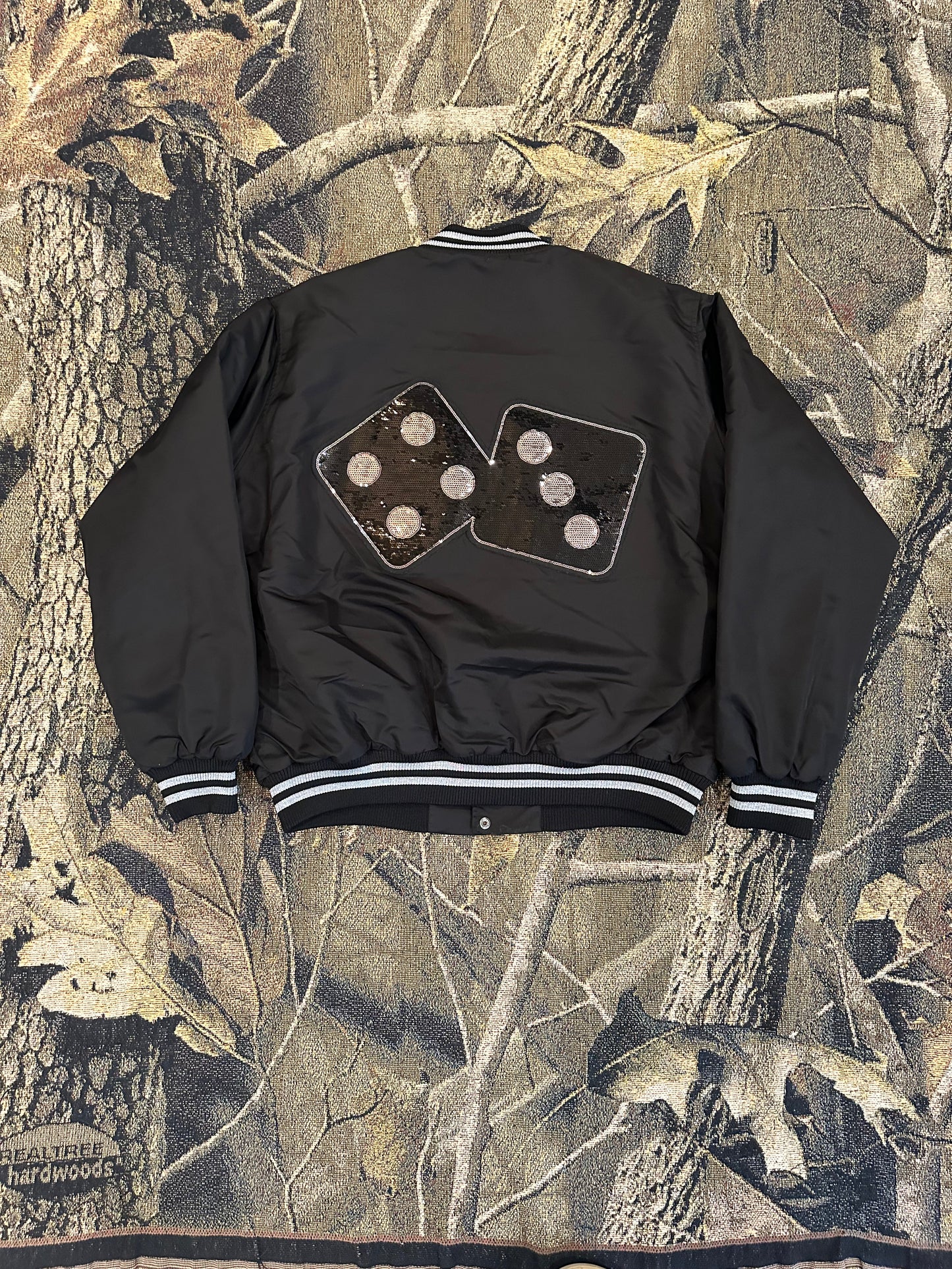 (M) Stussy sequins satin jacket