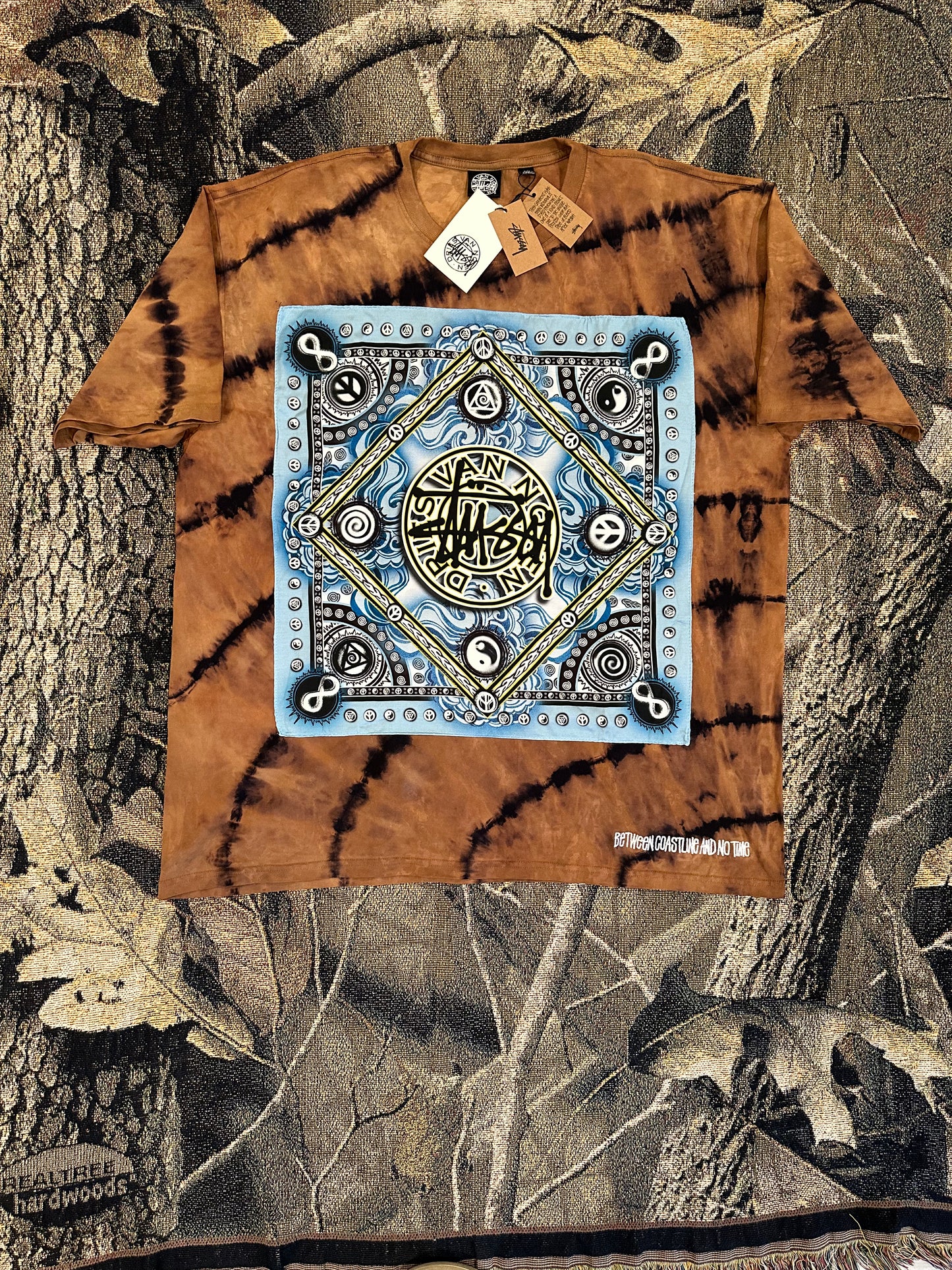 Stussy X Dries Van noten bandana shirt new w/ tags