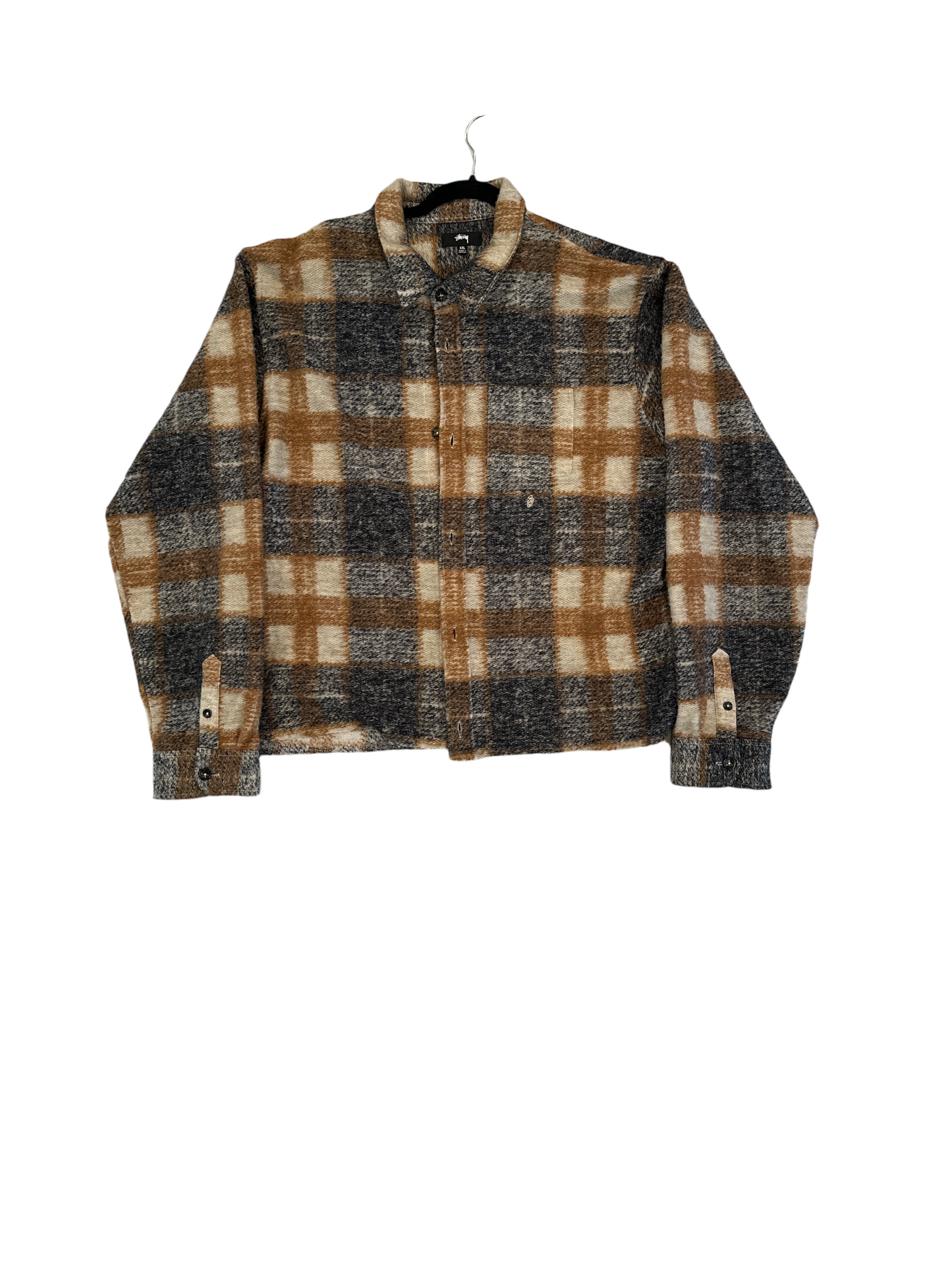 STUSSY FLANNEL BUTTON UP shirt