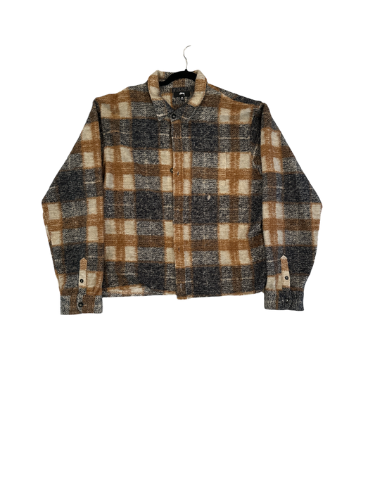 STUSSY FLANNEL BUTTON UP shirt