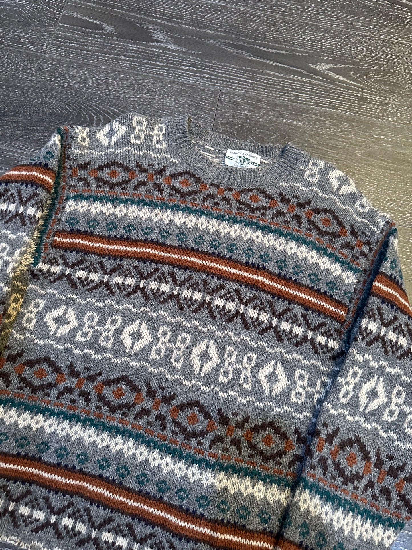 (Cropped Italian knitted sweater